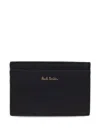 Paul Smith Rectangular Black Calf Leather Wallet With Interior In Black