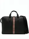 Paul Smith Rectangular Crossbody Bag With Multicolored Stripe In Black