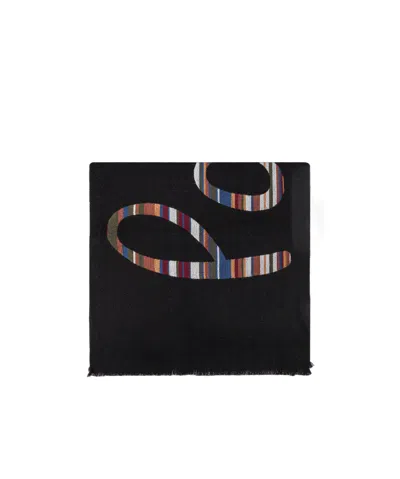 Paul Smith Rectangular Scarf In Black