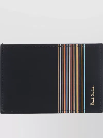 PAUL SMITH RECTANGULAR WALLETS WITH MULTICOLOR STRIPE DETAIL