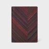 Paul Smith Red Chevron Passport Holder In Red