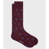 Paul Smith Men's Hank Whippet-print Crew Socks In Red