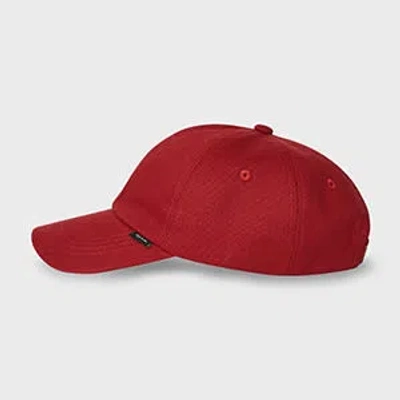 Paul Smith Red Cotton 'signature Stripe' Cap