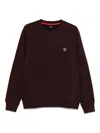 Paul Smith Burgundy Classic Fit Sweatshirt With Embroidered Logo In Burgundy