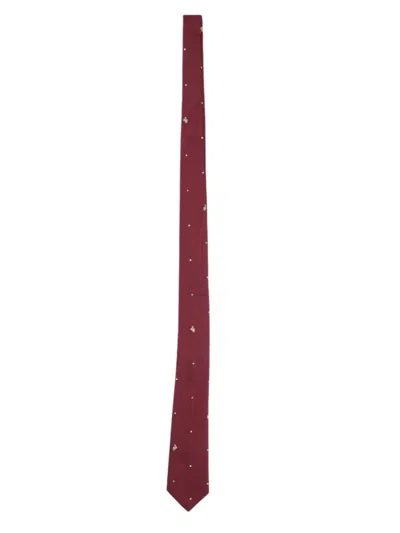 PAUL SMITH RED PRINTED TIE