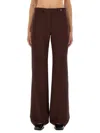 Paul Smith Wide Leg Trousers Belt Loops In Brown