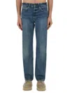 Paul Smith Denim Jeans With Belt Loops And Contrast Stitching In Blue