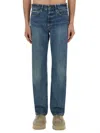 Paul Smith Denim Jeans With Belt Loops And Contrast Stitching In Blue