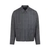 Paul Smith Regular Fit Checkered Wool Jacket In Green