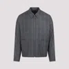 Paul Smith Regular Fit Checkered Wool Jacket In Gray