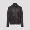 Paul Smith Regular Fit Leather Jacket Collared Design In Brown