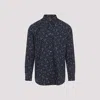 Paul Smith Men's Regular Fit Shirt With All-over Print In Blue