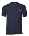 Paul Smith Regular Fit Short Sleeve Zebra Polo Shirt Dark Navy In Blue
