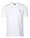 Paul Smith Regular Fit Short Sleeve Zebra Polo Shirt White In White