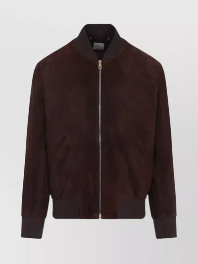 PAUL SMITH REGULAR FIT SUEDE BOMBER JACKET