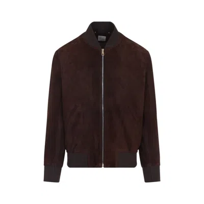 PAUL SMITH PAUL SMITH REGULAR FIT SUEDE BOMBER JACKET MEN