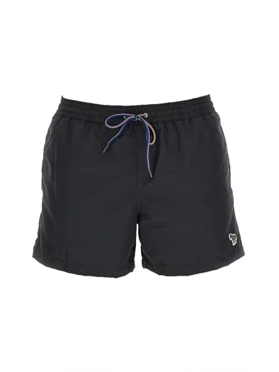 Paul Smith Regular Fit Swim Shorts In Black