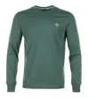 Paul Smith Regular Fit Zebra Long Sleeve T Shirt 37d Green In Green