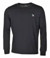 Paul Smith Regular Fit Zebra Long Sleeve T-shirt Black In Black
