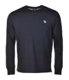 Paul Smith Regular Fit Zebra Long Sleeve T Shirt Dark Navy In Navy
