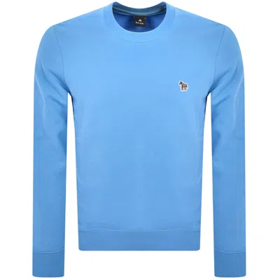 Paul Smith Regular Fit Zebra Sweatshirt Blue