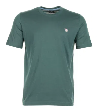 Paul Smith Regular Fit Zebra T Shirt 37d Petrol Green