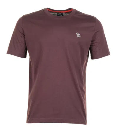 Paul Smith Regular Fit Zebra T Shirt Green 29b Dark Red In Purple