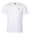 Paul Smith Regular Fit Zebra T Shirt White In Black