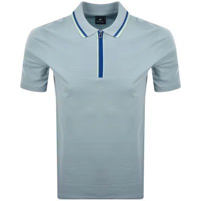 Paul Smith Organic Cotton Polo Shirt In Blue