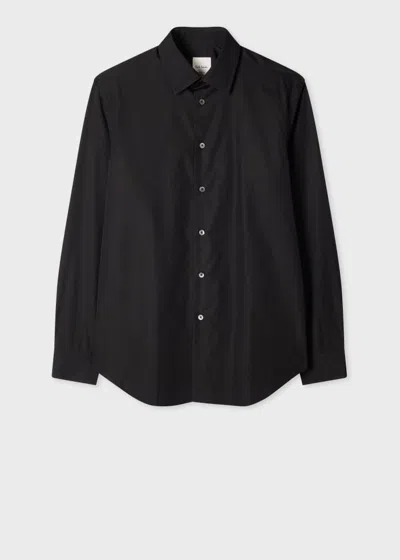 Paul Smith Regular-fit Black Cotton Easy Care Shirt