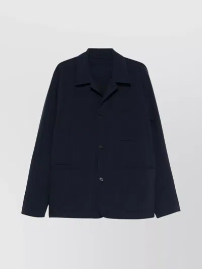 Paul Smith Relaxed Fit Jacket Multiple Pockets In Navy Blue
