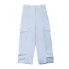 Paul Smith Relaxed-fit Wide Leg Linen Cargo Trousers In Blue