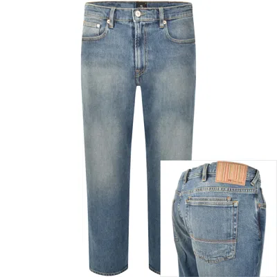 Paul Smith Relaxed Taper Jeans Mid Wash Blue
