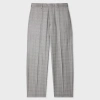 Paul Smith Check-pattern Relaxed-fit Tailored Trousers In Gray