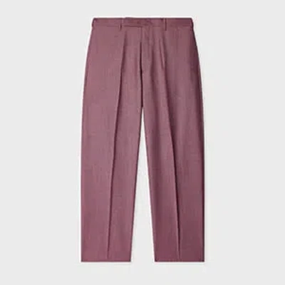 Paul Smith Relaxed-fit Pleated Tailored Trousers In Purple