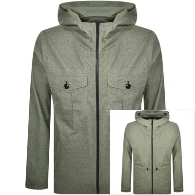 Paul Smith Reversible Hooded Jacket Green
