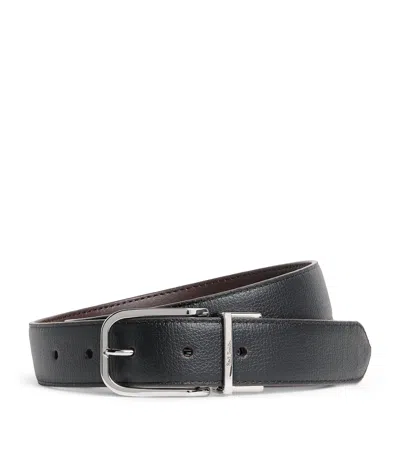 Paul Smith Reversible Leather Belt In Black