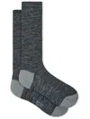 Paul Smith Dark Grey Chunky Marl Twist Cotton-blend Socks In Grey
