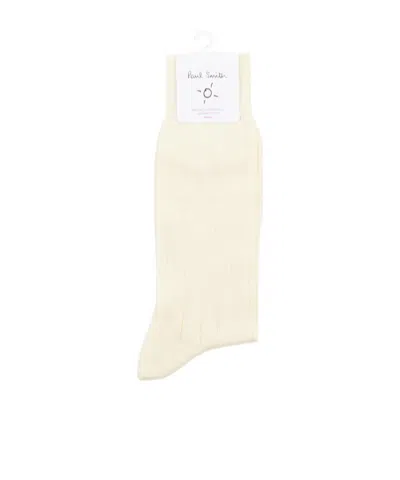 Paul Smith Rib Socks In White