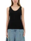 Paul Smith Cotton Tank Top In Black
