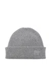 Paul Smith Ribbed-knit Beanie In Gray