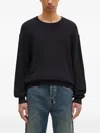 Paul Smith Ribbed-knit Crew-neck Sweater In Black