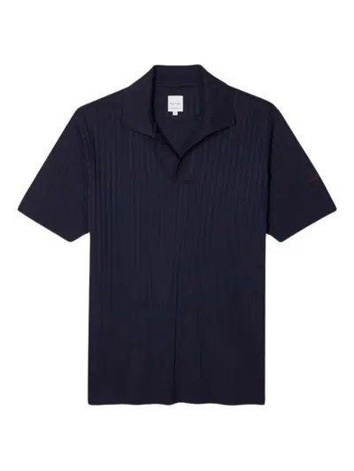 Paul Smith Ribbed T-shirt In Blue