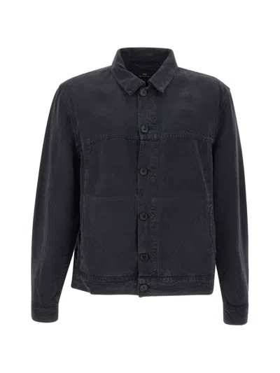 Paul Smith Rider Button-up Jacket In Blue