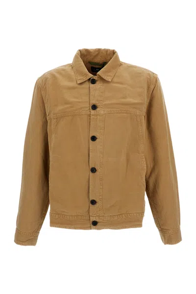 Paul Smith Button-up Overshirt In Brown