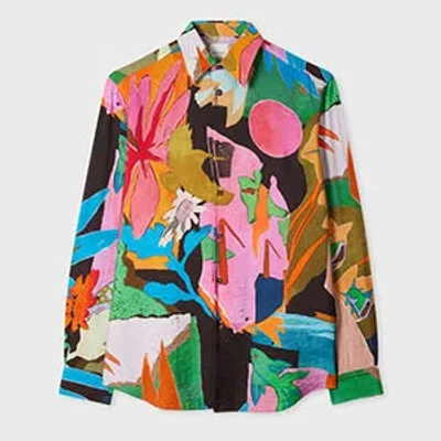 Paul Smith River Collage Parade Shirt In Multi