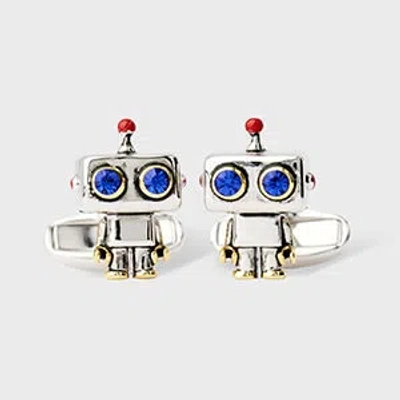 Paul Smith Robot Cufflinks In Brown
