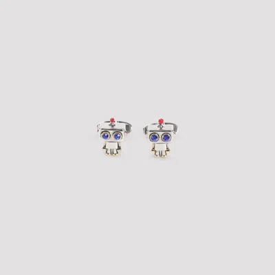 Paul Smith Robot Cufflinks In Silver