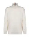 Paul Smith Roll-neck Cashmere Jumper In White