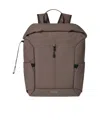 Paul Smith Roll-top Backpack In Brown